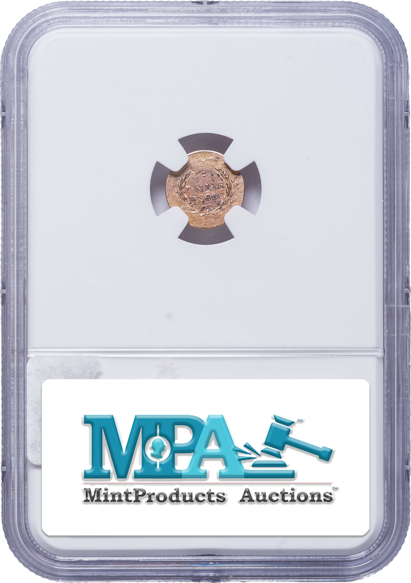 NGC AU Details 1869 Cal Gold Half Dollar - 2