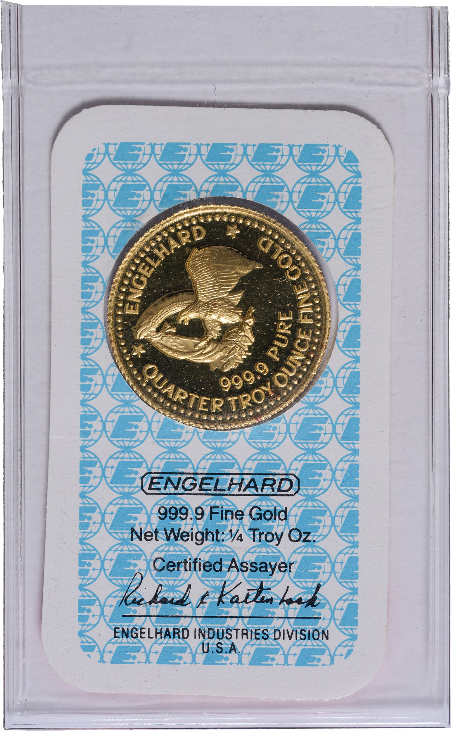 Rare 1984 Engelhard Prospector 1/4 Ounce Gold - 2