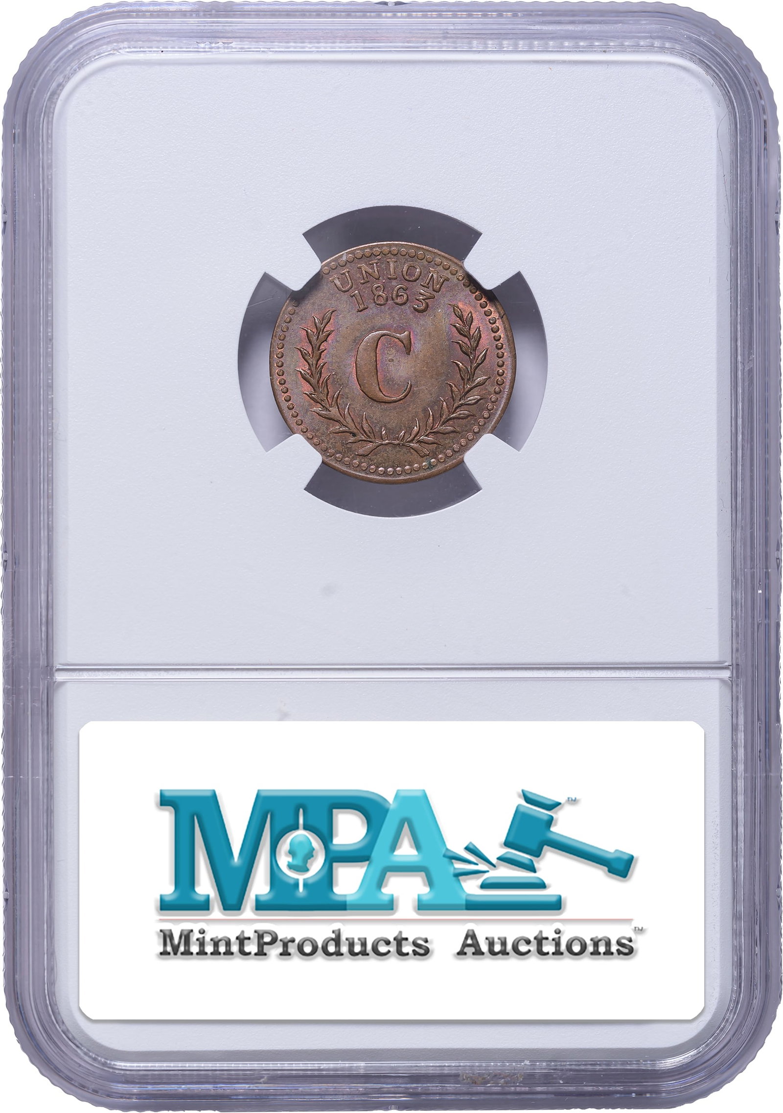 CWT. NGC MS-65 BN 1863 Cent - 2