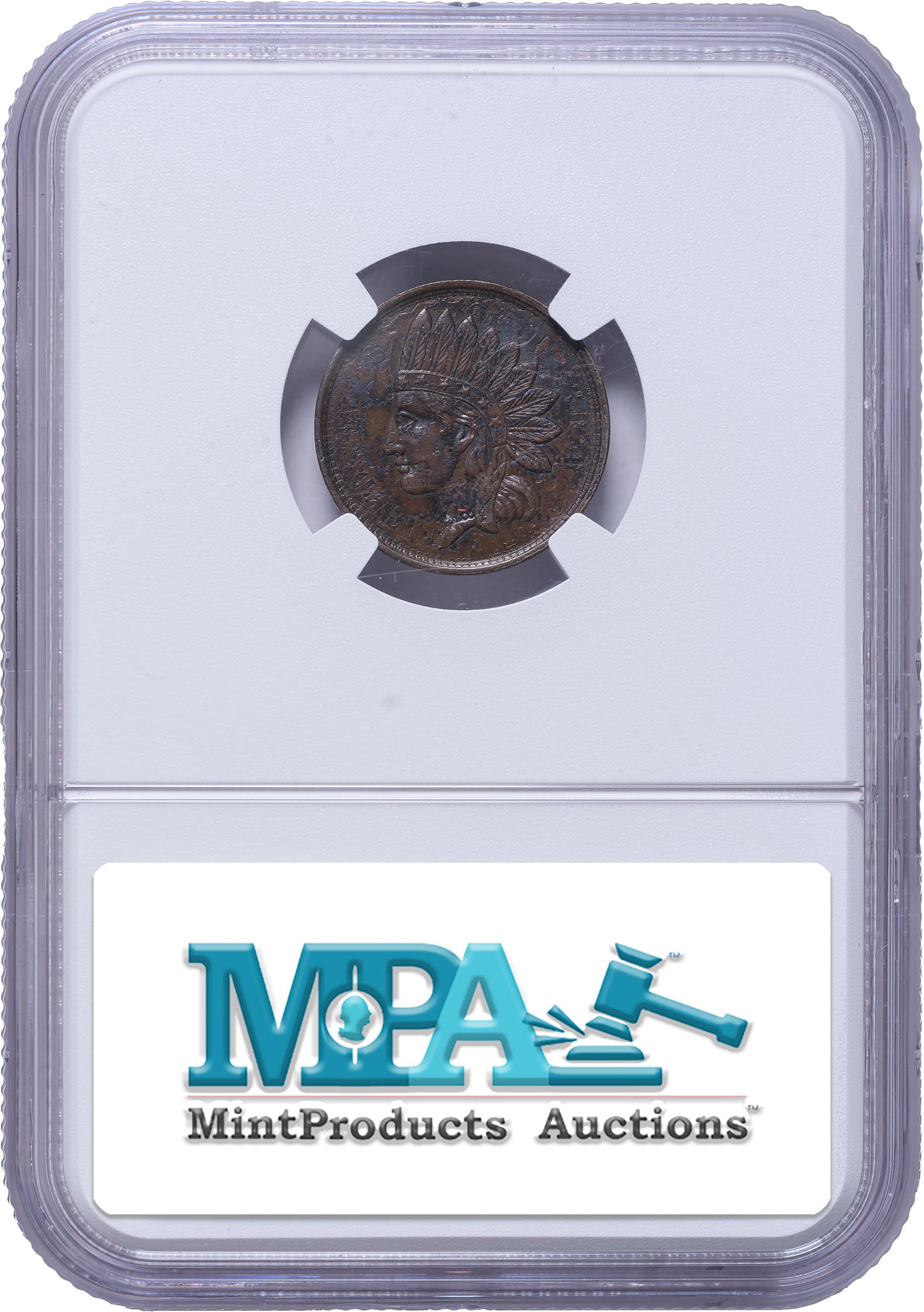 CWT. NGC Unc Details 1863 Overstrike Cent Rarity - 2