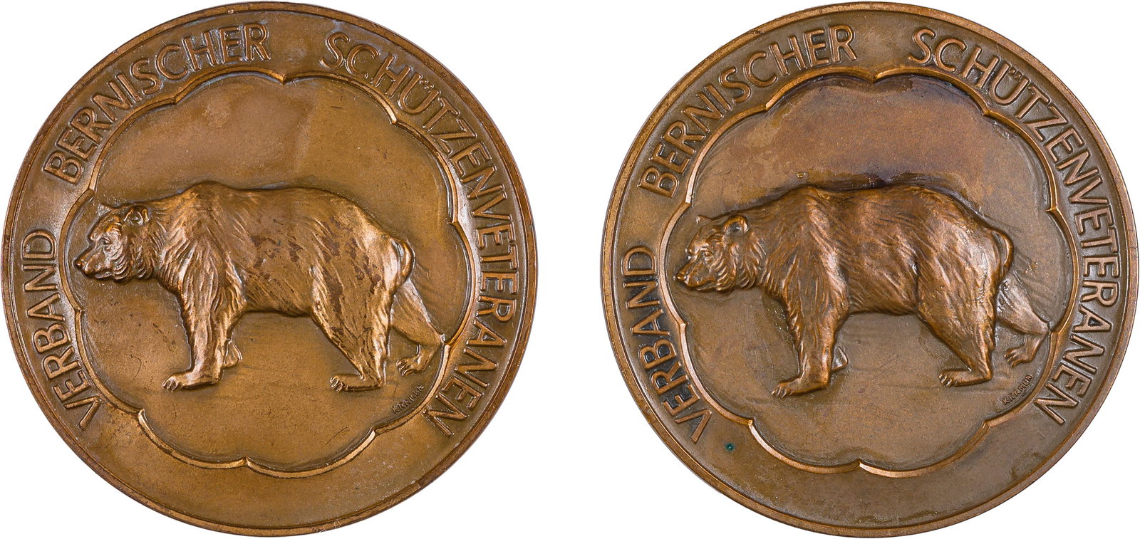 Pair of Large Bronze Medals (1 of 2)