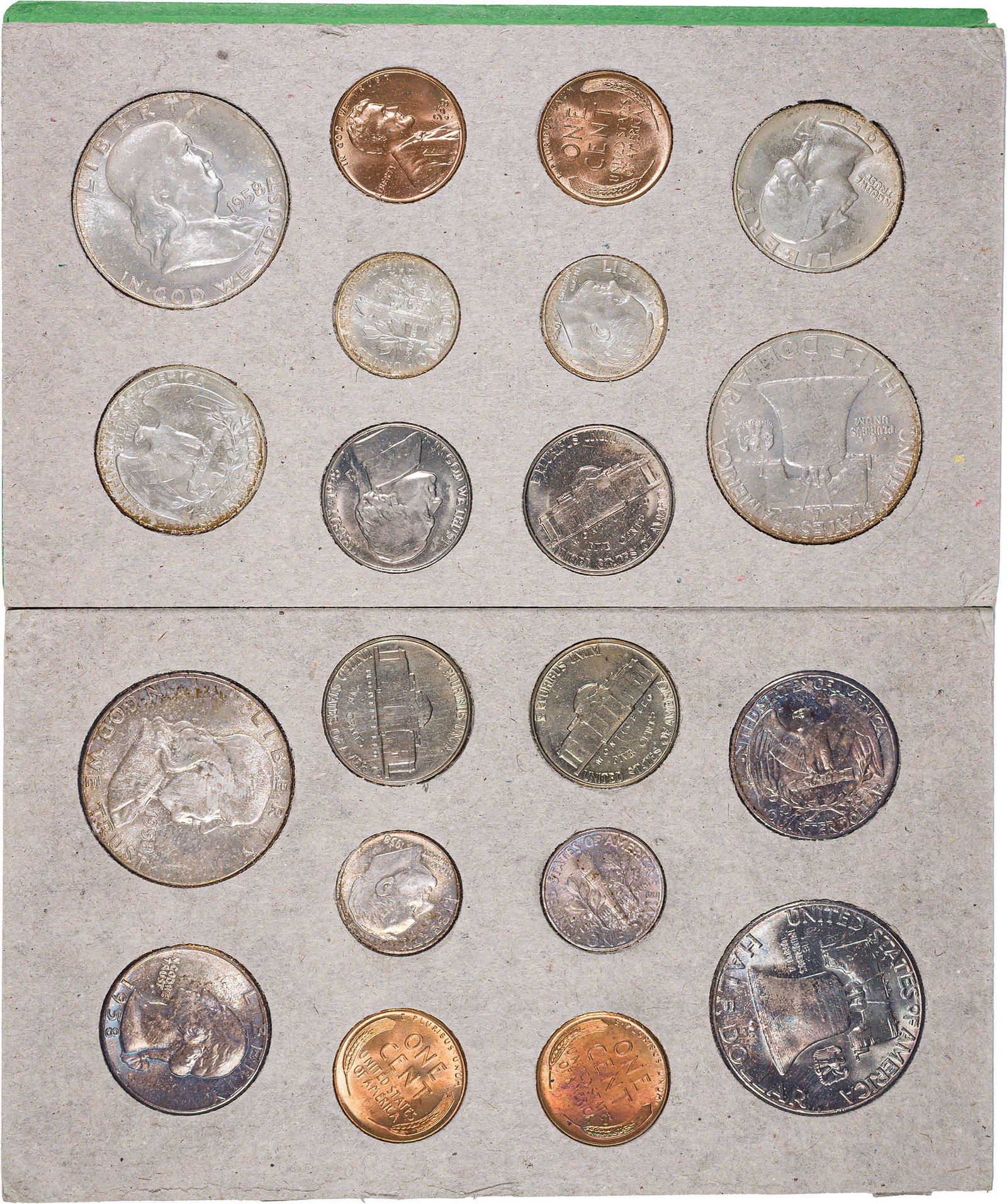 Gem Original 1956 Mint Set: An original double mint set still housed in all its original packaging including the outer mailing envelope.