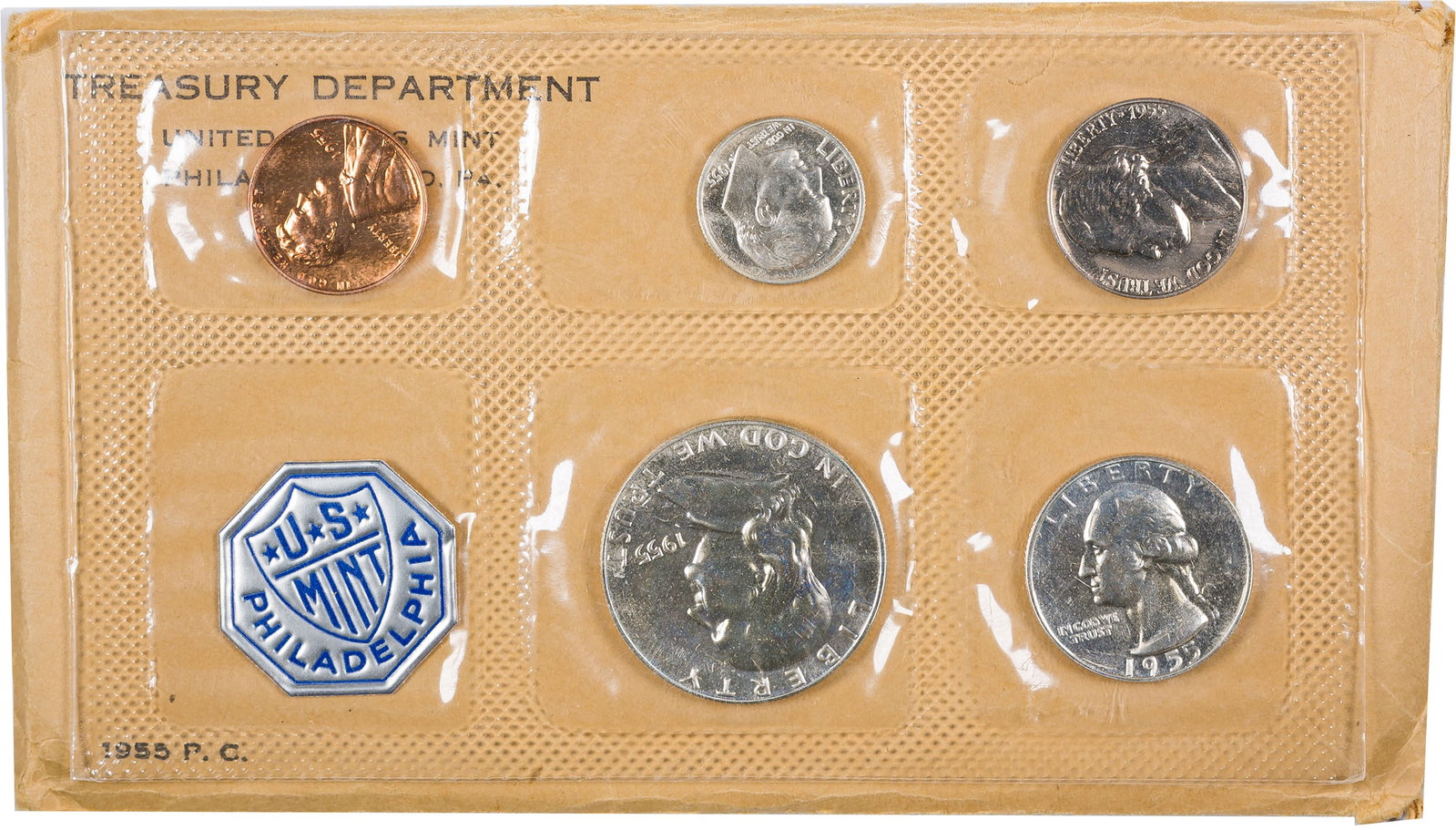 Gem 1955 Proof Set: An original flat pack set housed in its OGP.