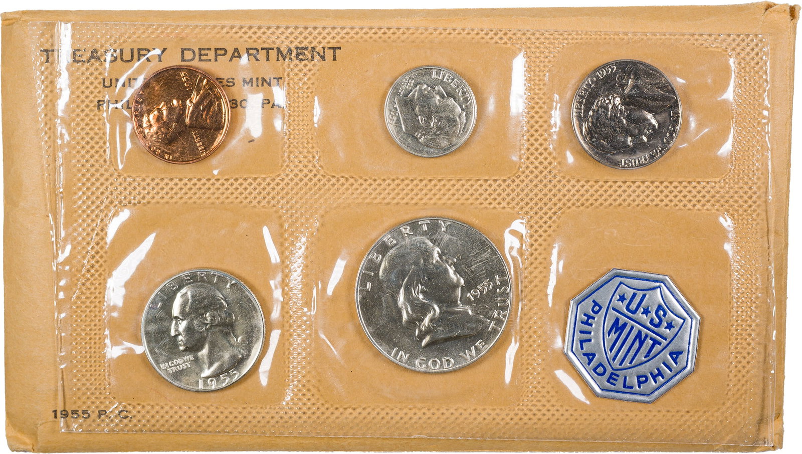 Gem 1955 Proof Set: An original flat pack set housed in its OGP.