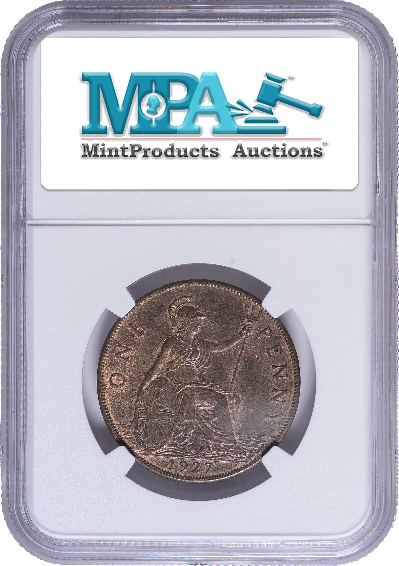 Great Britain. NGC MS-63 BN 1927 Penny - 2