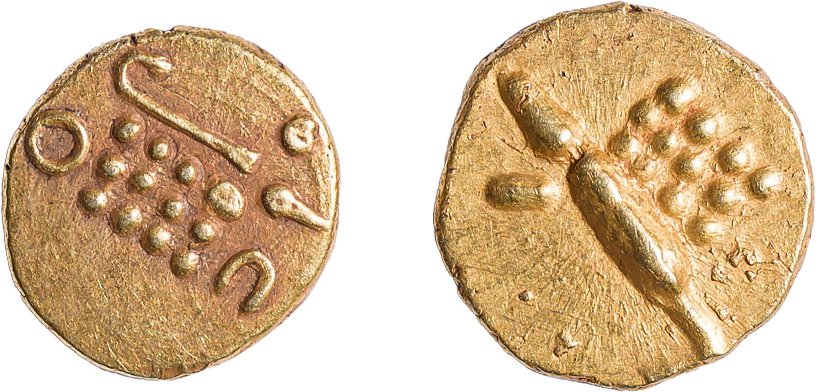 India. Gold Fanam Duo - 2
