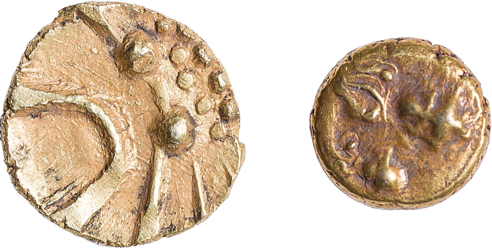 India. Gold Fanam Pair - 2