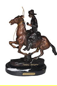 Trooper of the Plains Bronze Statue By Remington (1 of 7)