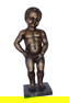 Mannekin pis by J Duquesnoy replica bronze fountain - Size: 10"L x 8"W x 34"H.