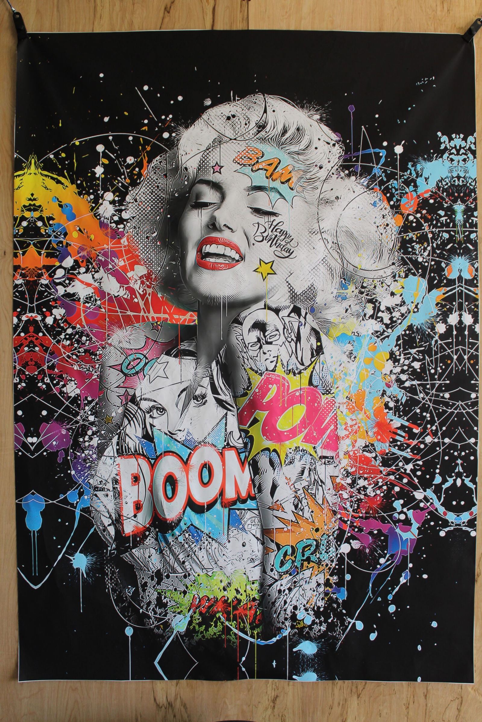 Giant Marilyn Monroe Popart Canvas  52 x 74 (1 of 8)