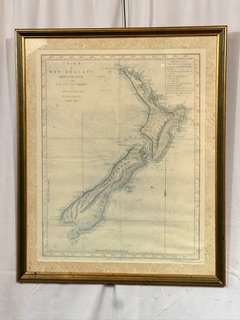 Map of New Zealand Print from 1772 Record (1 of 9)