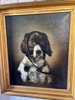 Oil on Canvas Spaniel Dog In the Style of Thomas William Earl (1 of 14)