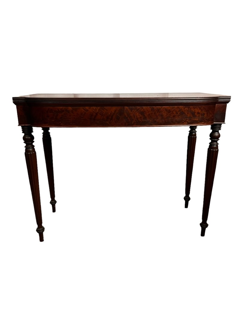 L 19th E 20th C Mahogany Game Table (1 of 8)