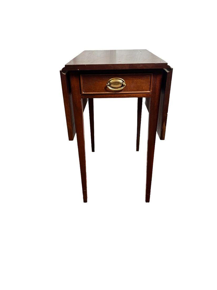 1940s Mahogany Drop Leaf Side Table (1 of 6)