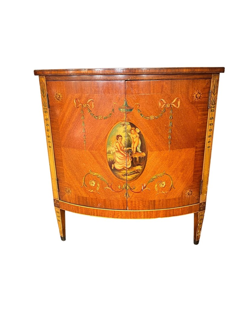 DAULER CLOSE FRENCH STYLE CORNER CABINET ROUNDED FRONT (1 of 8)