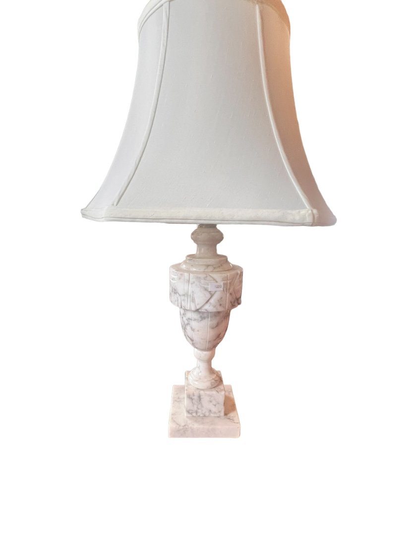 20th CENTURY MARBLE LAMP GEOMETRIC DESIGN (1 of 4)