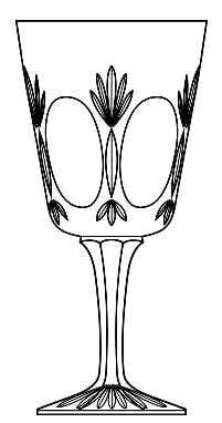 Set of 14 GORHAM ESPRIT CUT CRYSTAL WATER GOBLETS (1 of 12)