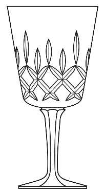 Set of 8 GORHAM KING EDWARD CLEAR CUT CRYSTAL WINE GLASSES: 20th Century Gorham King Edward clear cut wine glasses, set of 8, in excellent condition. Wear is consistent with age and usage. Please review all photos for further information & description. All mea