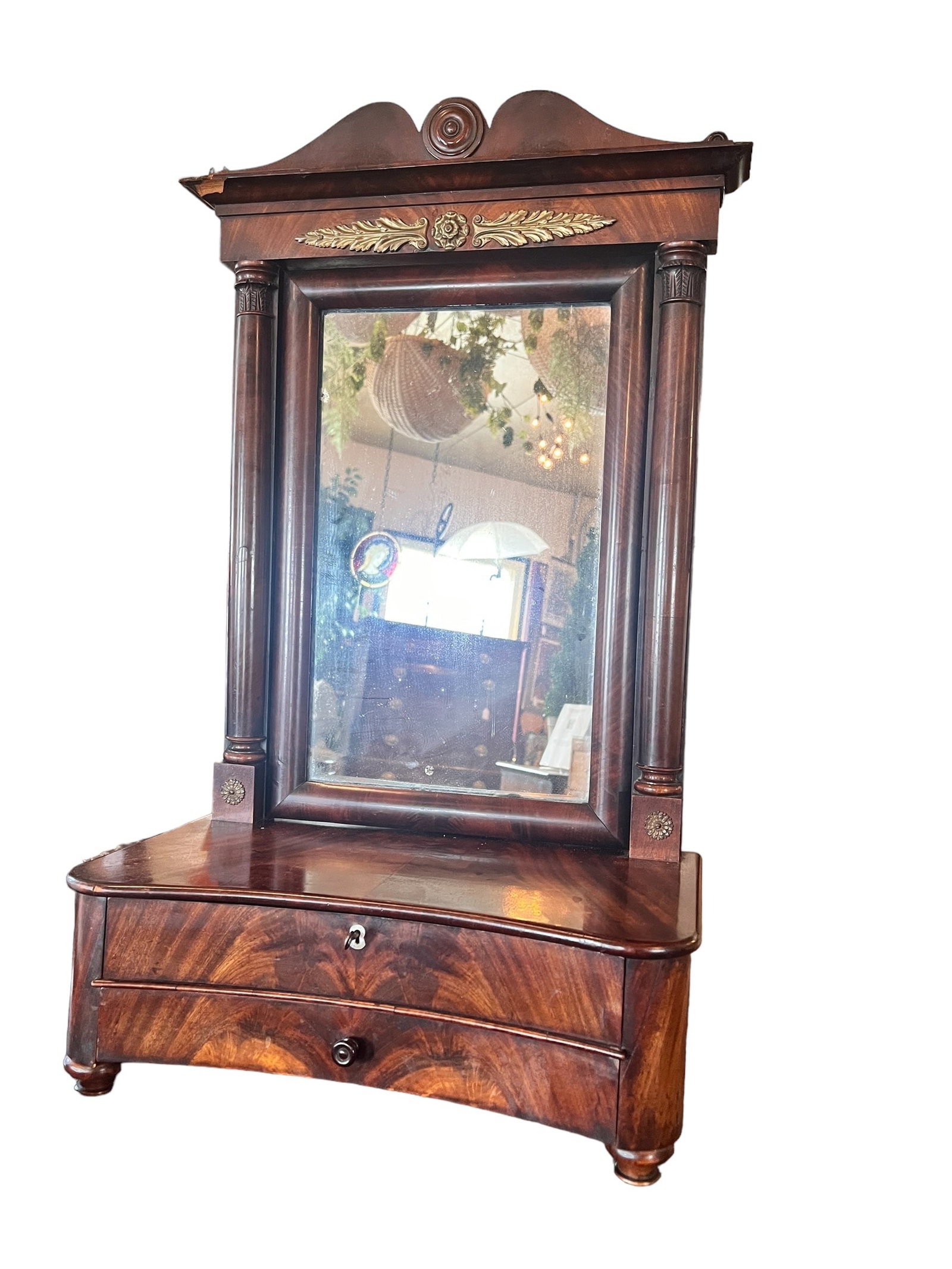 CLASSICAL MAHOGANY SHAVING MIRROR (1 of 11)