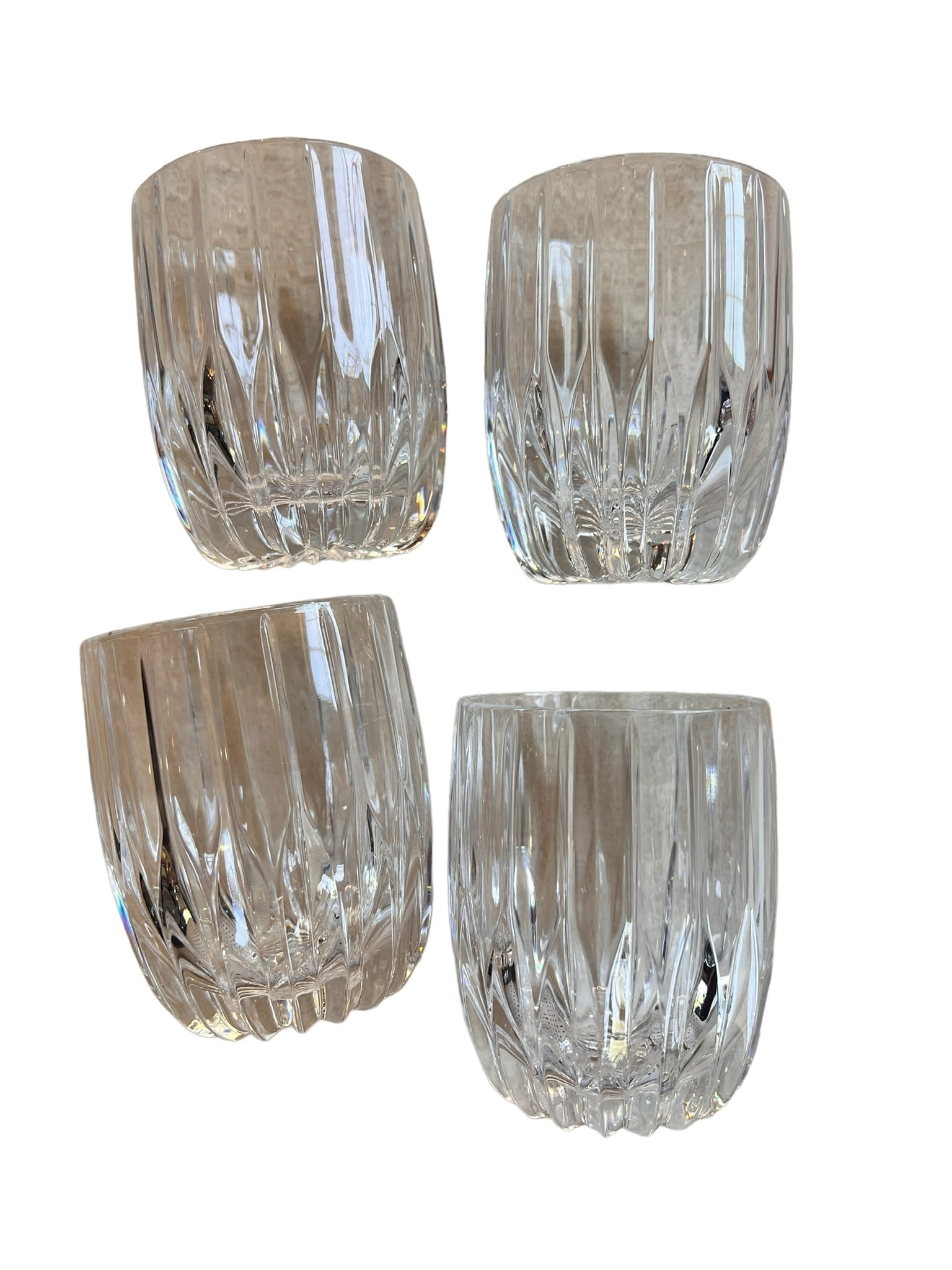 LOT OF 4 ROCKS GLASSES: Lot of 4 Rocks glasses. Wear is consistent with age and usage. Please review all photos for further information & description. All measurements are approximate. Sold as is.