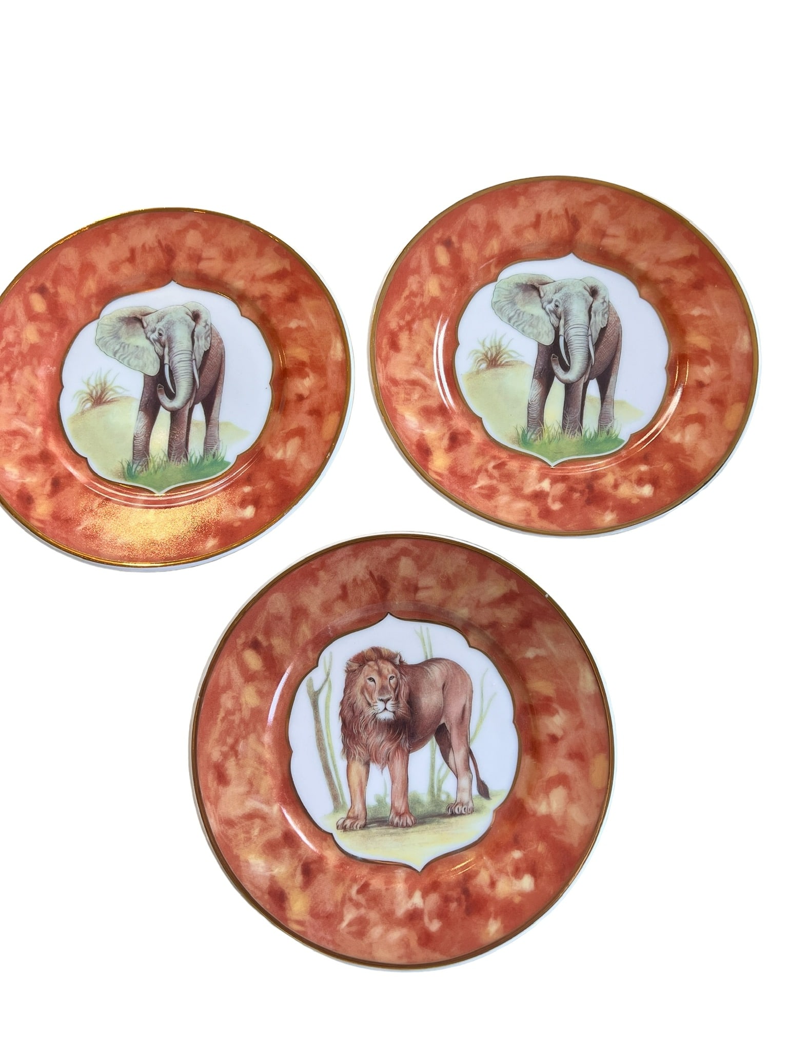 LOT OF 3 LIMOGES CERAMIC PLATES ANIMAL MOTIF (1 of 5)