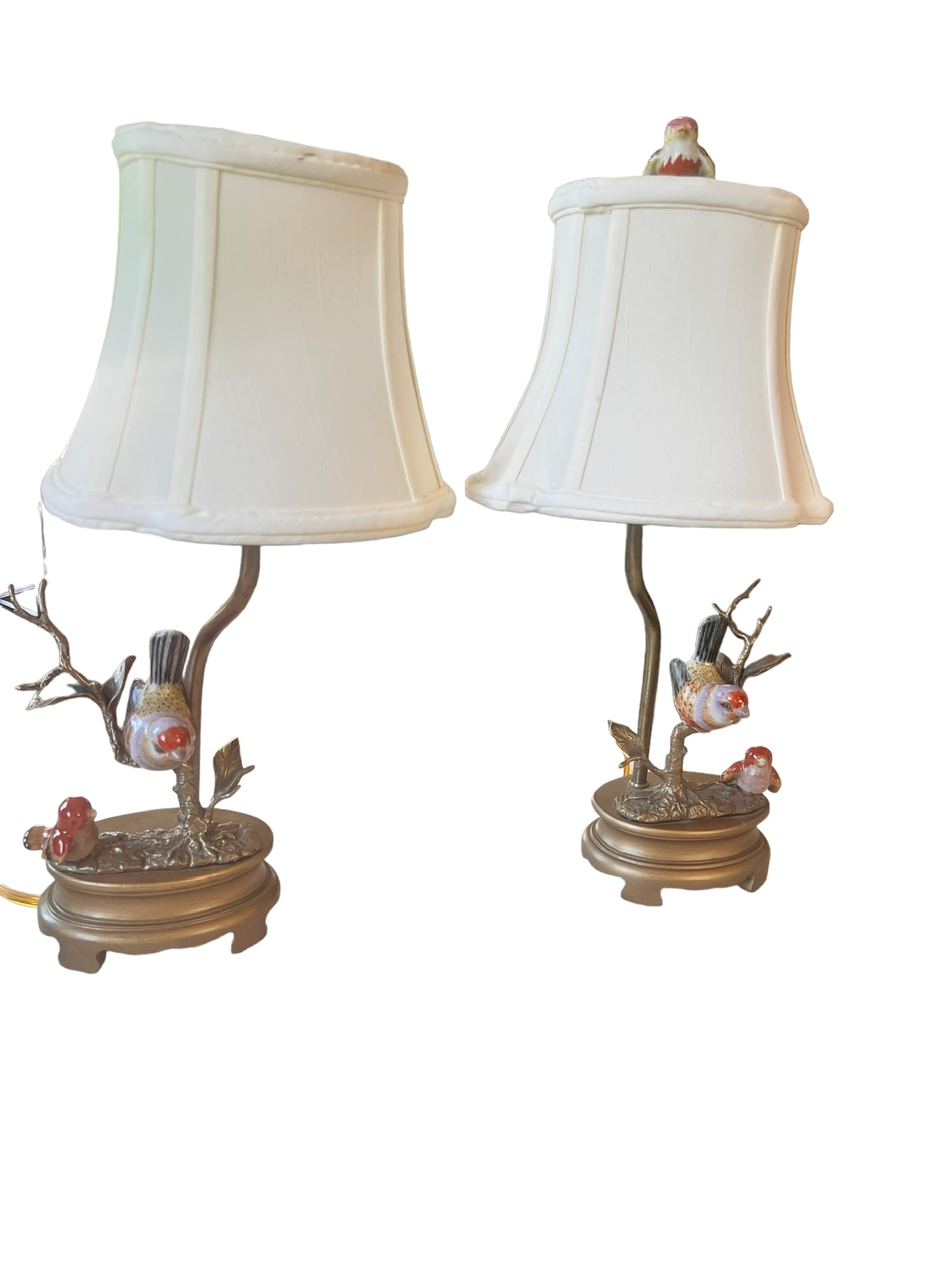 PAIR OF MODERN BIRD LAMPS (1 of 7)