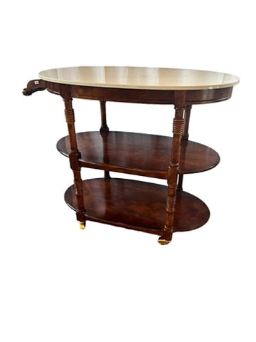 MARBLE TYPE TOP BAR CART (1 of 6)
