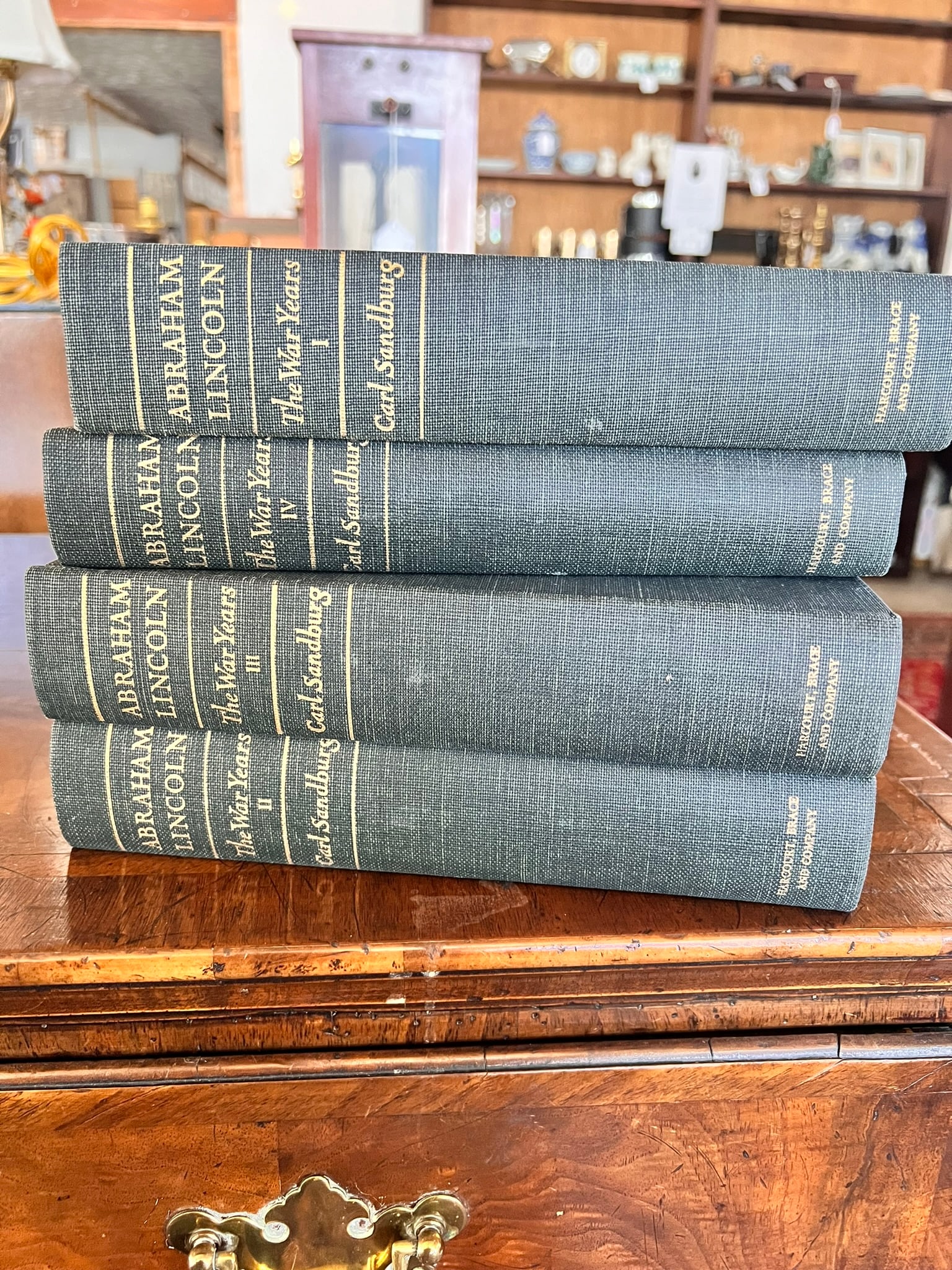 4 VOLUME BOOK SET ABRAHAM LINCOLN THE WAR YEARS (1 of 2)