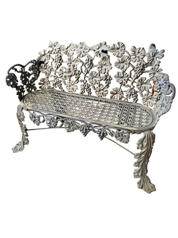 VICTORIAN CAST IRON GARDEN BENCH (1 of 6)