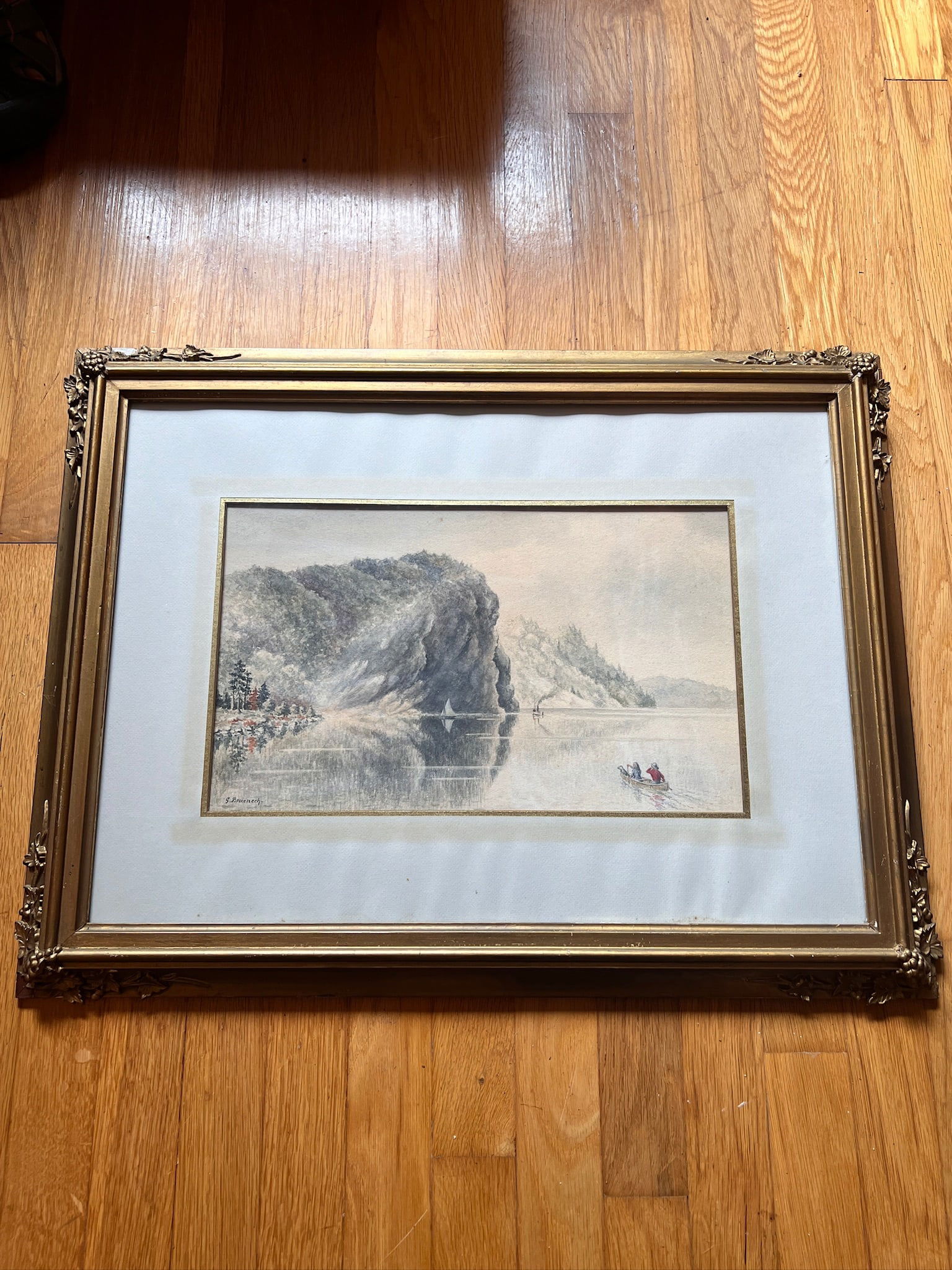 Watercolor by George Robert Bruenech (1851-1916) Untitled (1 of 9)