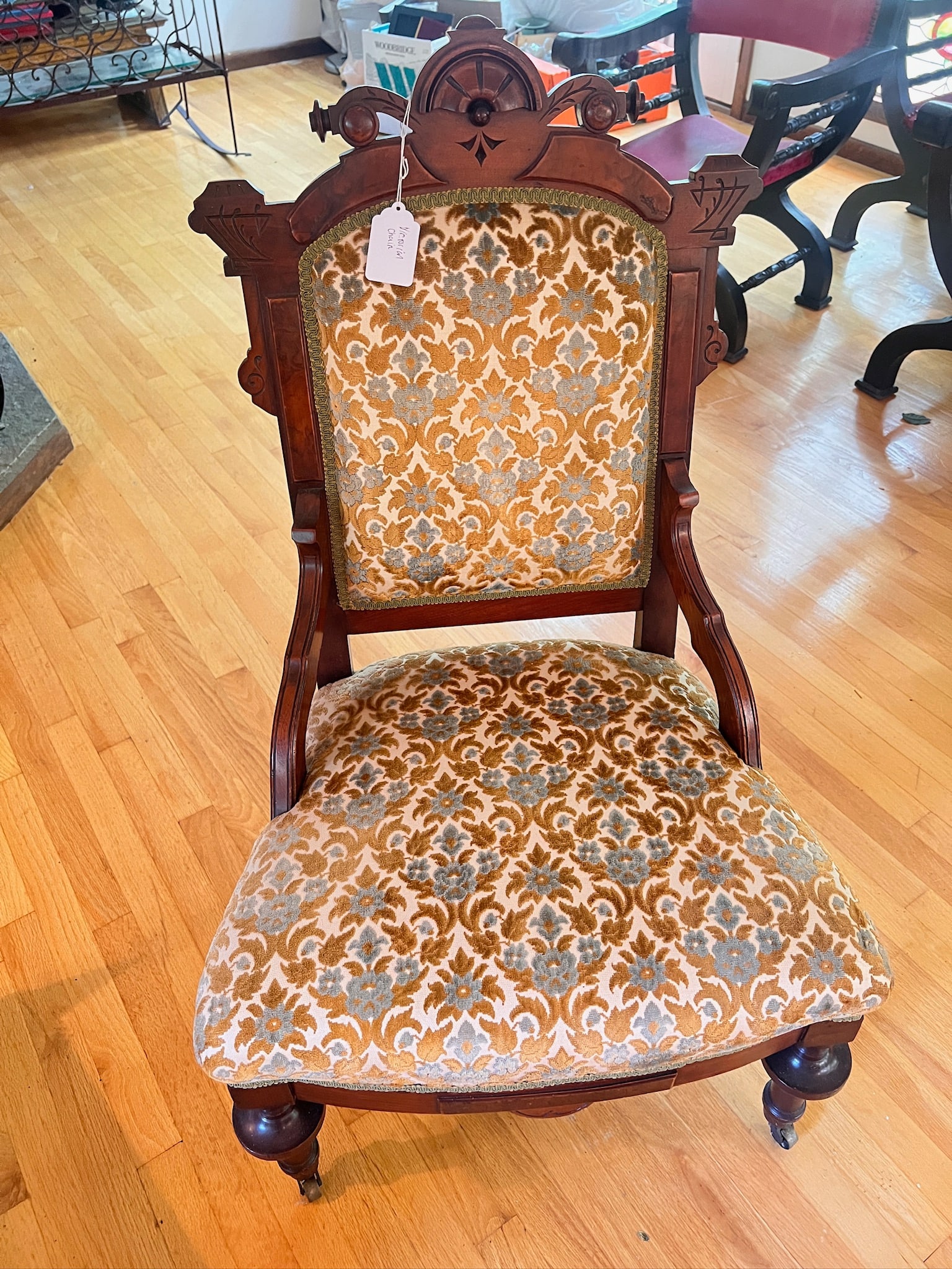 Victorian Eastlake Parlor Chair 1800s (1 of 6)