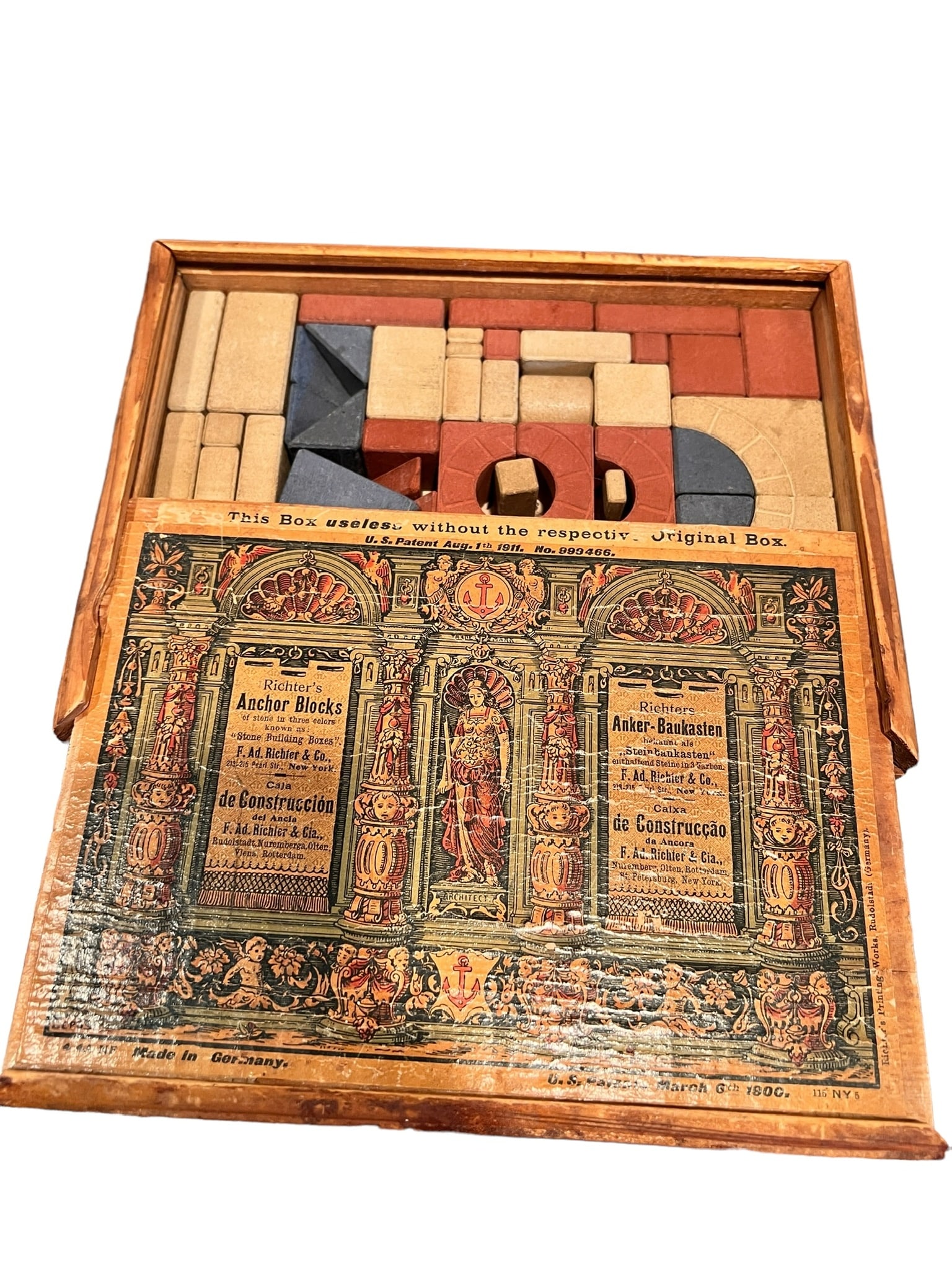 Richter Anchor Blocks No 4A Set 1900s (1 of 7)