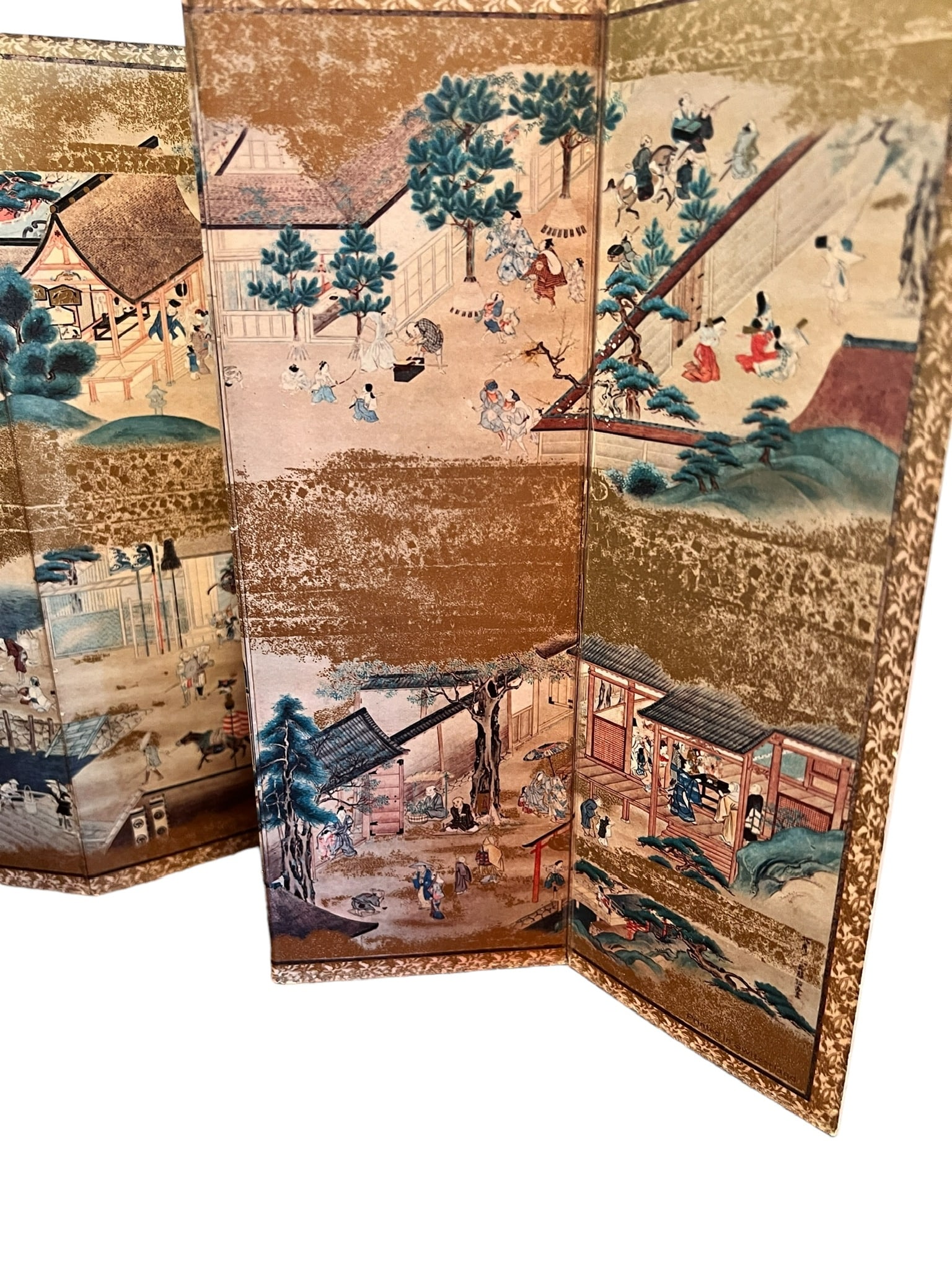 Vintage Table Top Asian Paper Screen (1 of 13)