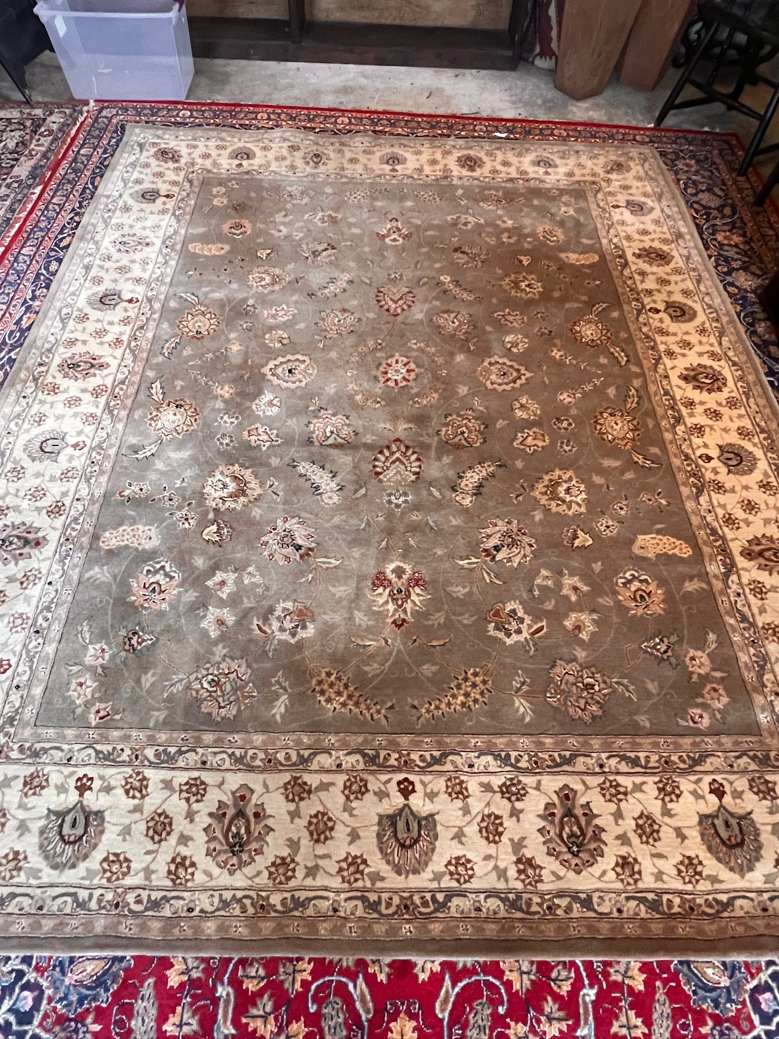 Nourison Olive Wool Persian Rug (1 of 10)