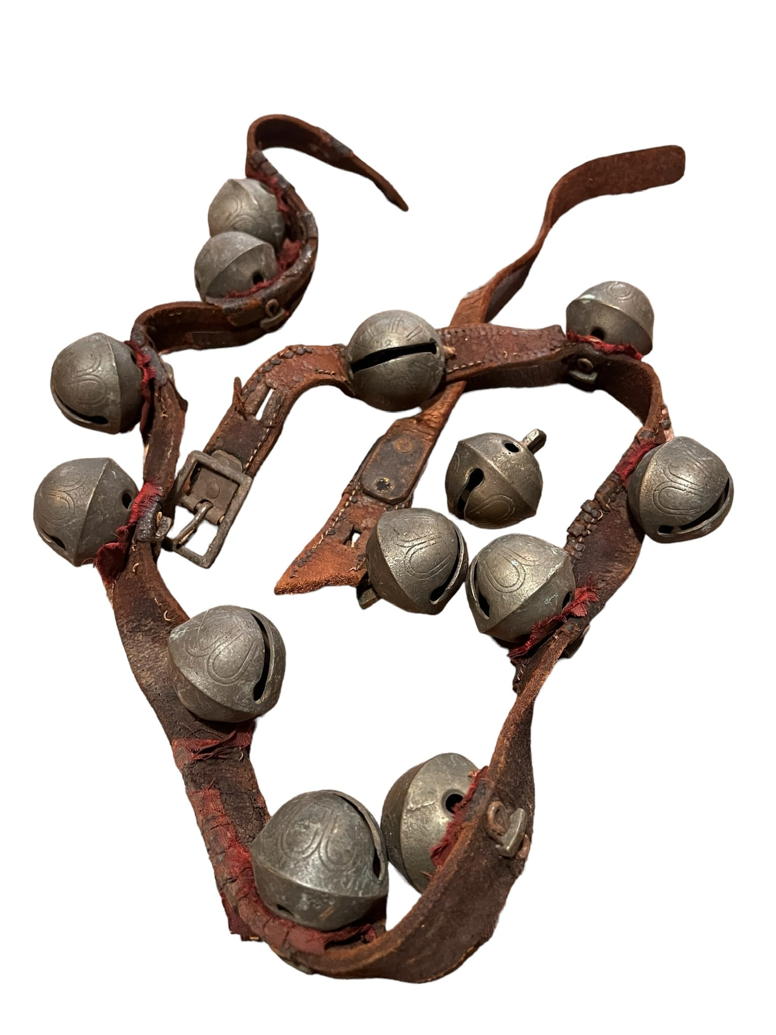 Antique 19th Century Brass Sleigh Bells (1 of 11)