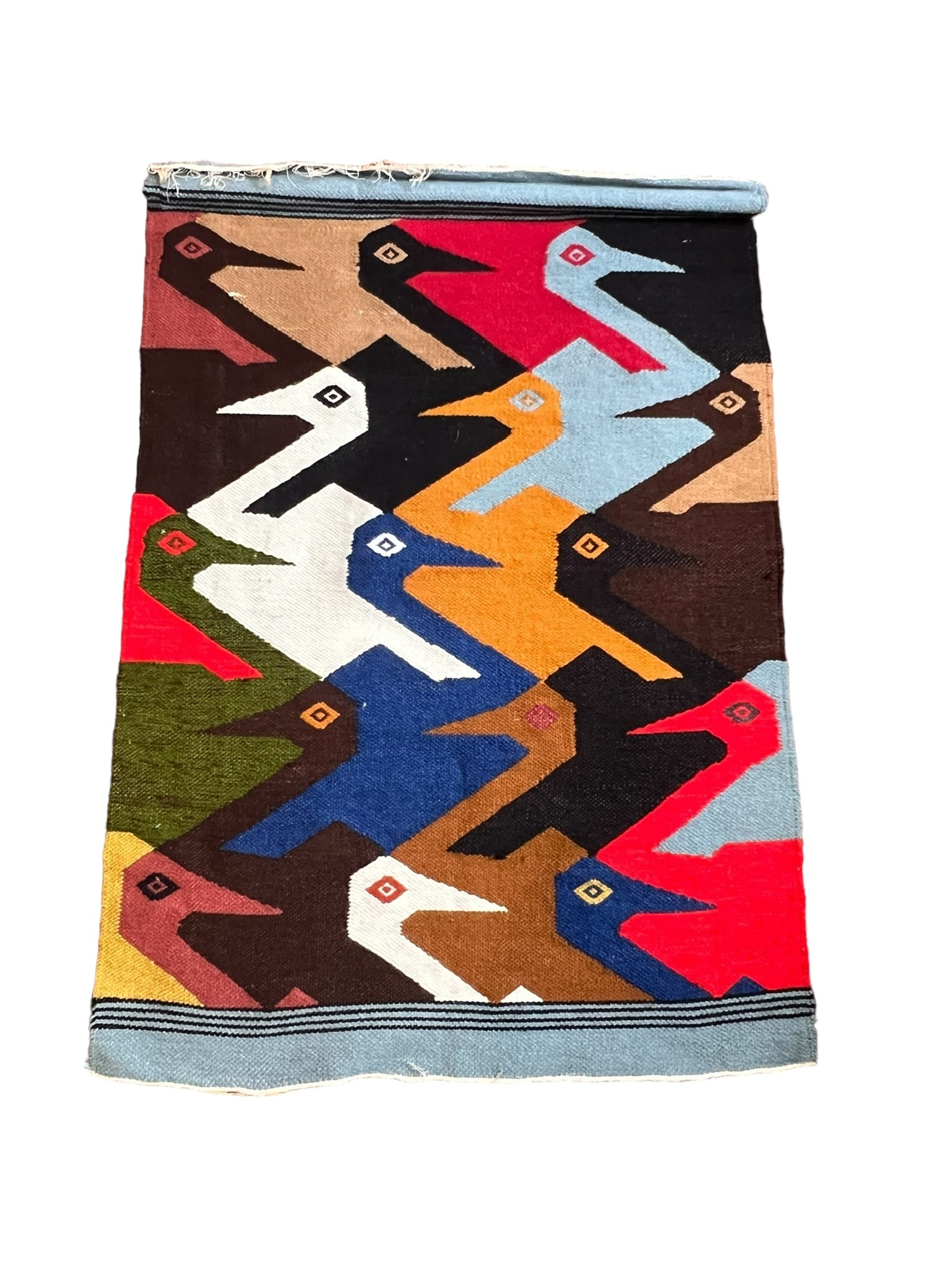 Woven Ecuadorian Bird Kilim Tapestry (1 of 5)