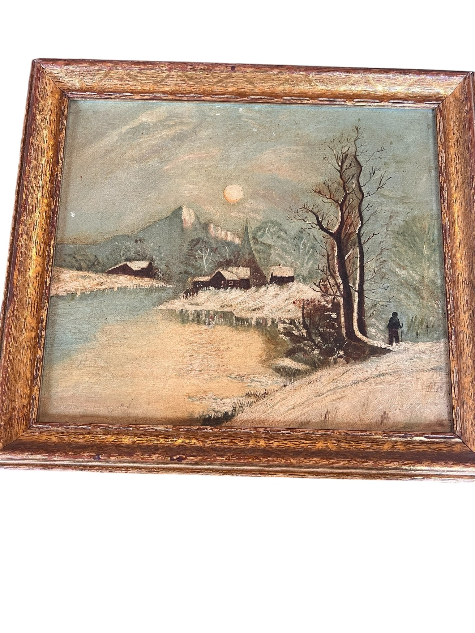 Antique 19th Century Oil on Canvas Landscape (1 of 15)