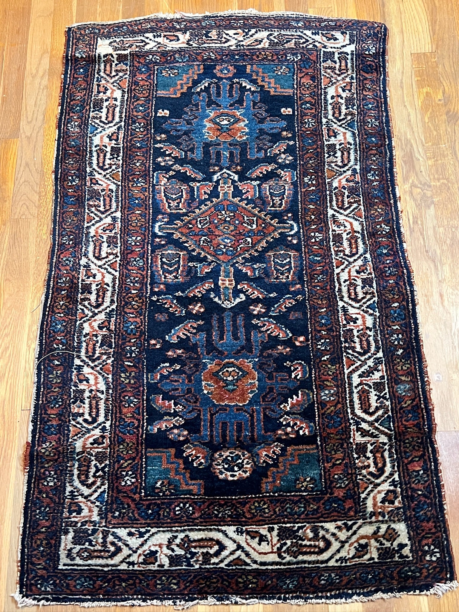 Antique Hand Knotted Wool Persian Rug (1 of 13)