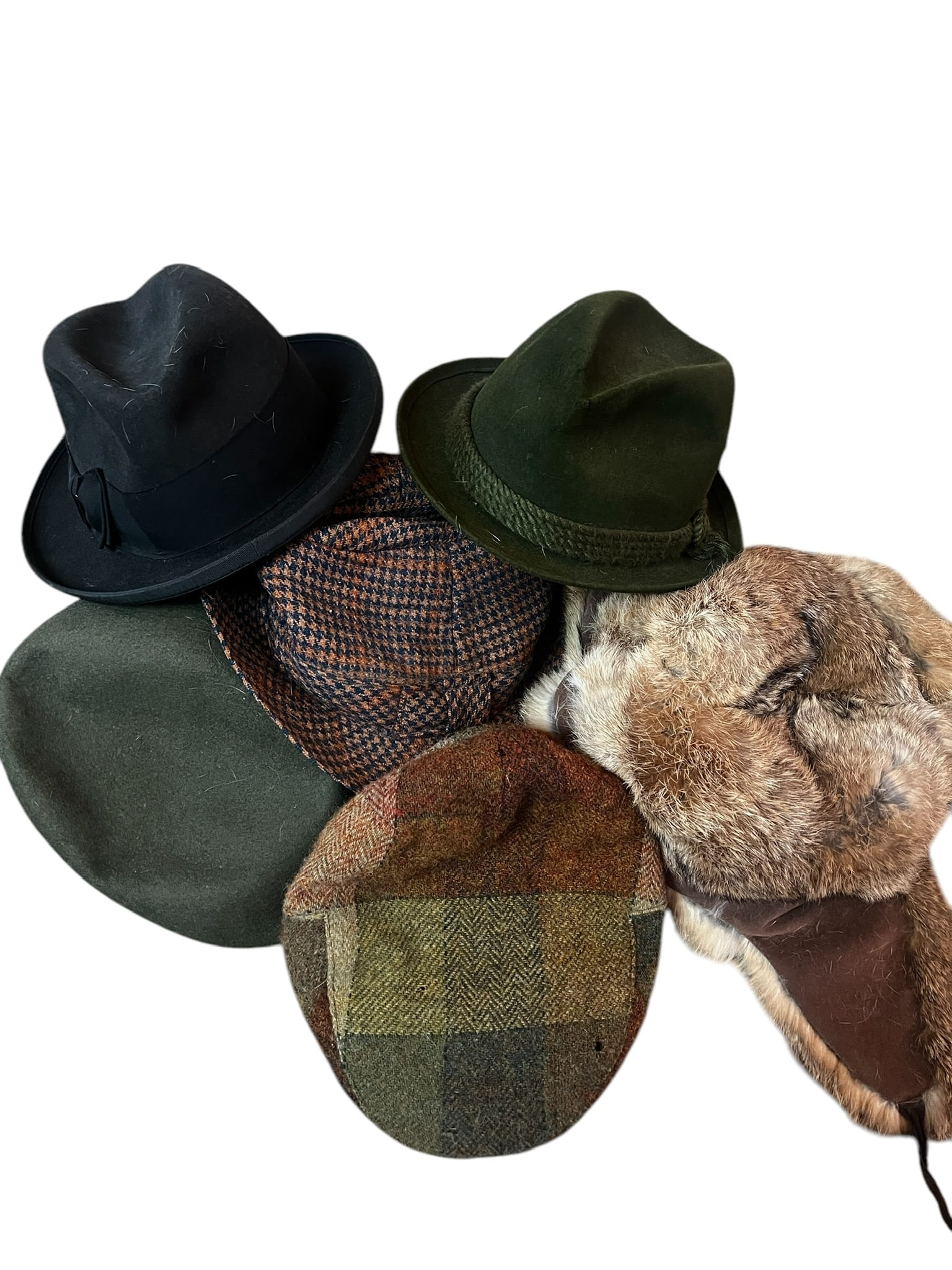 Lot of 5 Vintage Wool Hats incl Stetson (1 of 19)