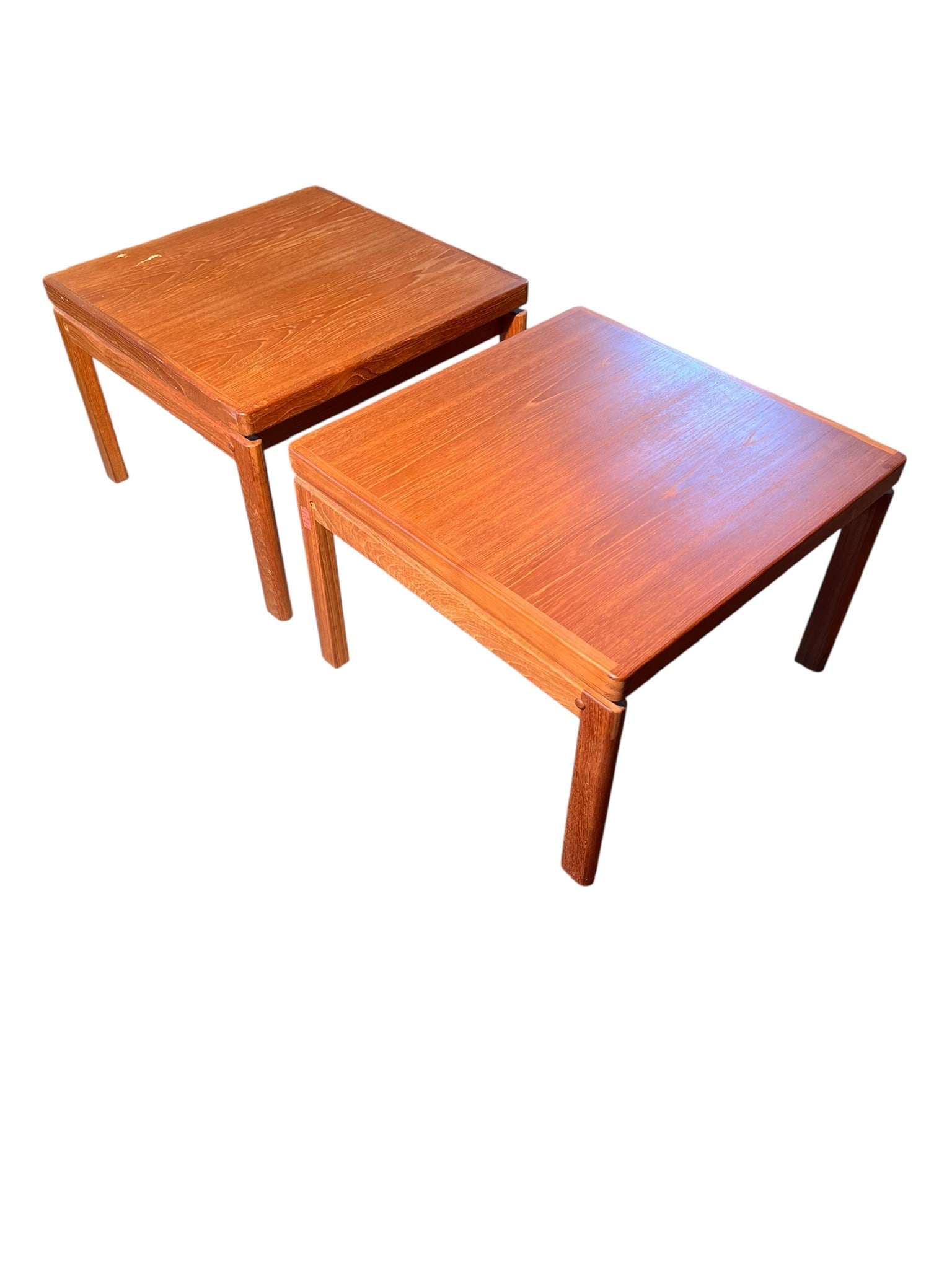 Matched Pair of Danish Teak End Tables (1 of 10)