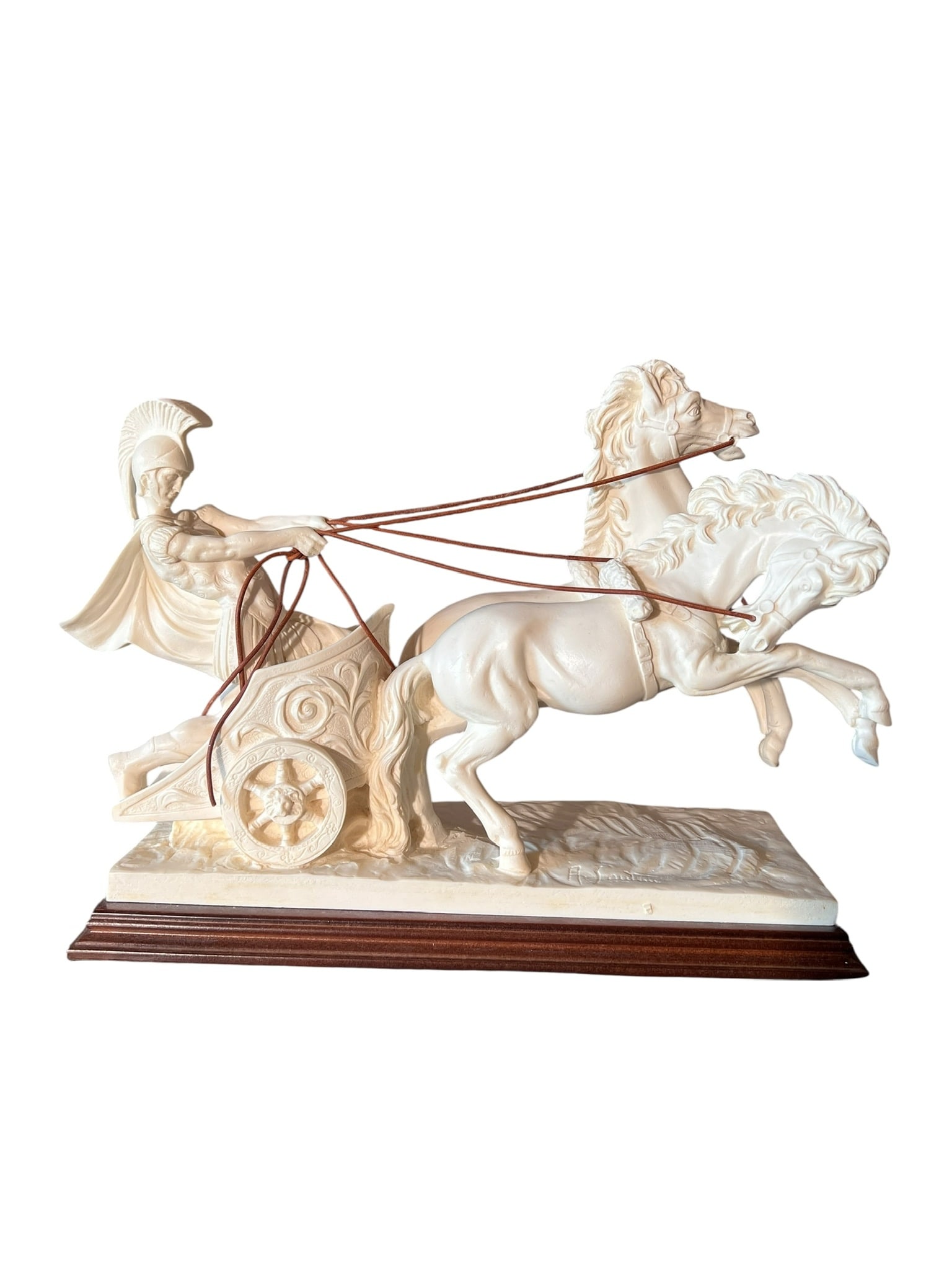 Amilcare Santini Italian Roman Gladiator Chariot Statue (1 of 6)