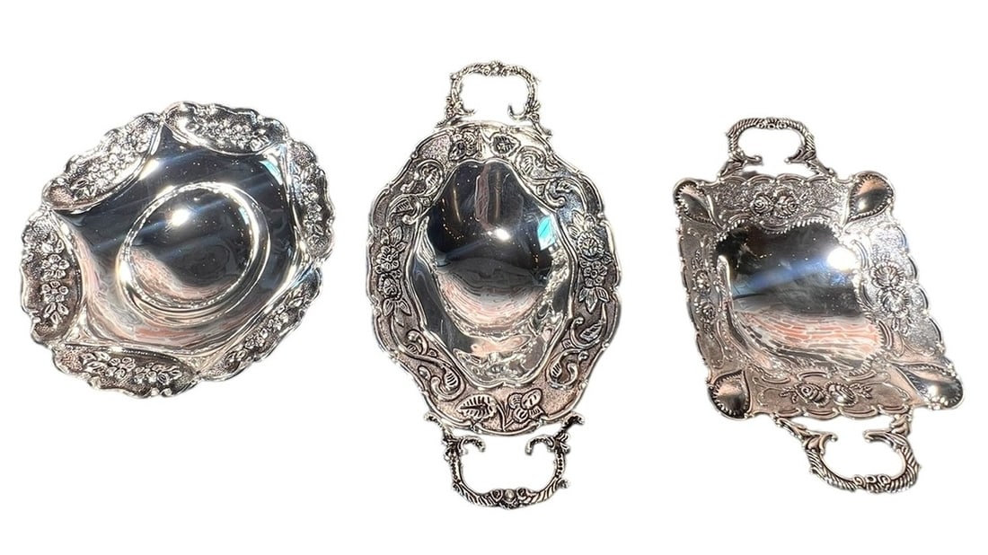 Group of 3 Godinger Company Silver Plated Trays (1 of 10)