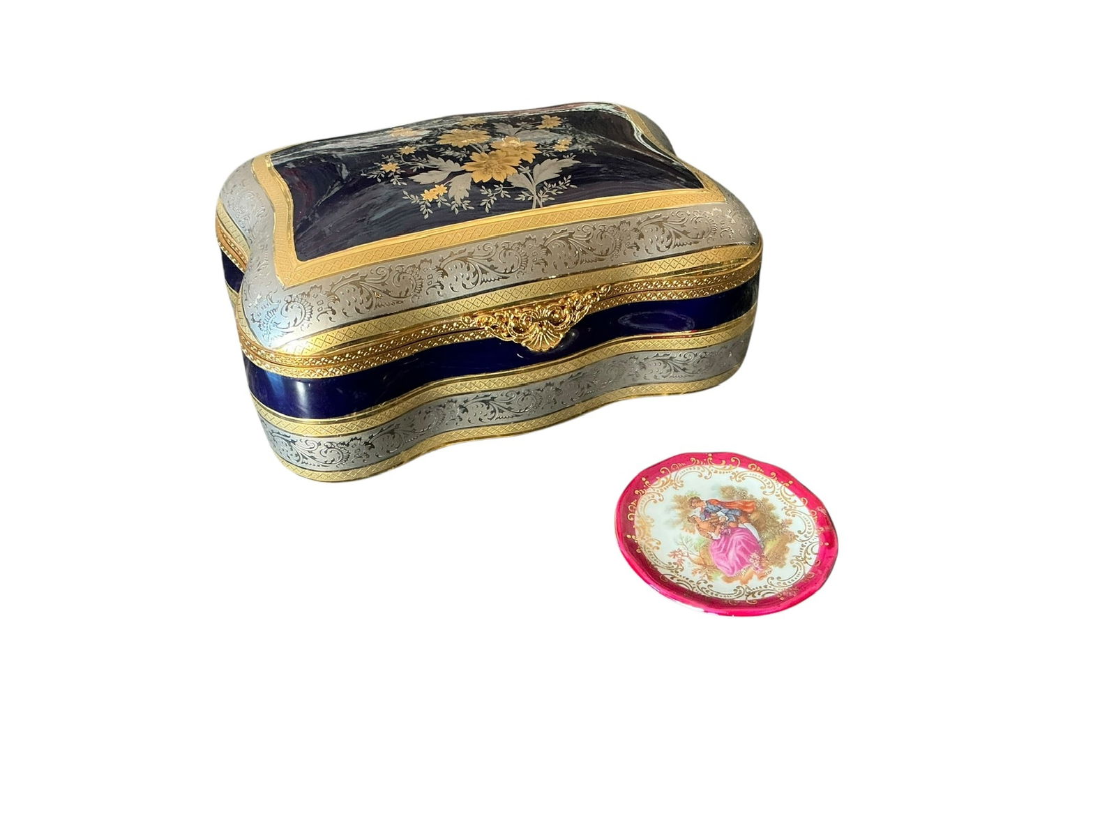 Pair of Limoge Large Box Butter Pat (1 of 10)