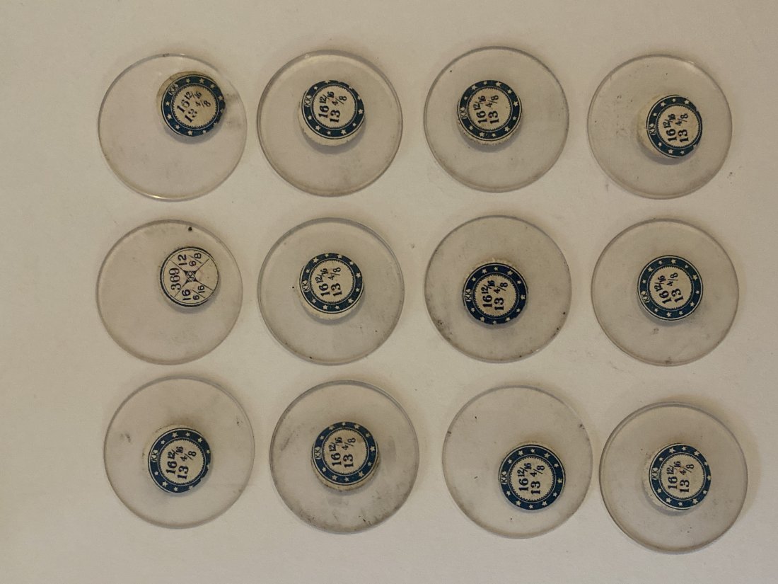 Antique Pocket Watch Replacement Crystals (12): Free of chips and scratches. Please see pics for size