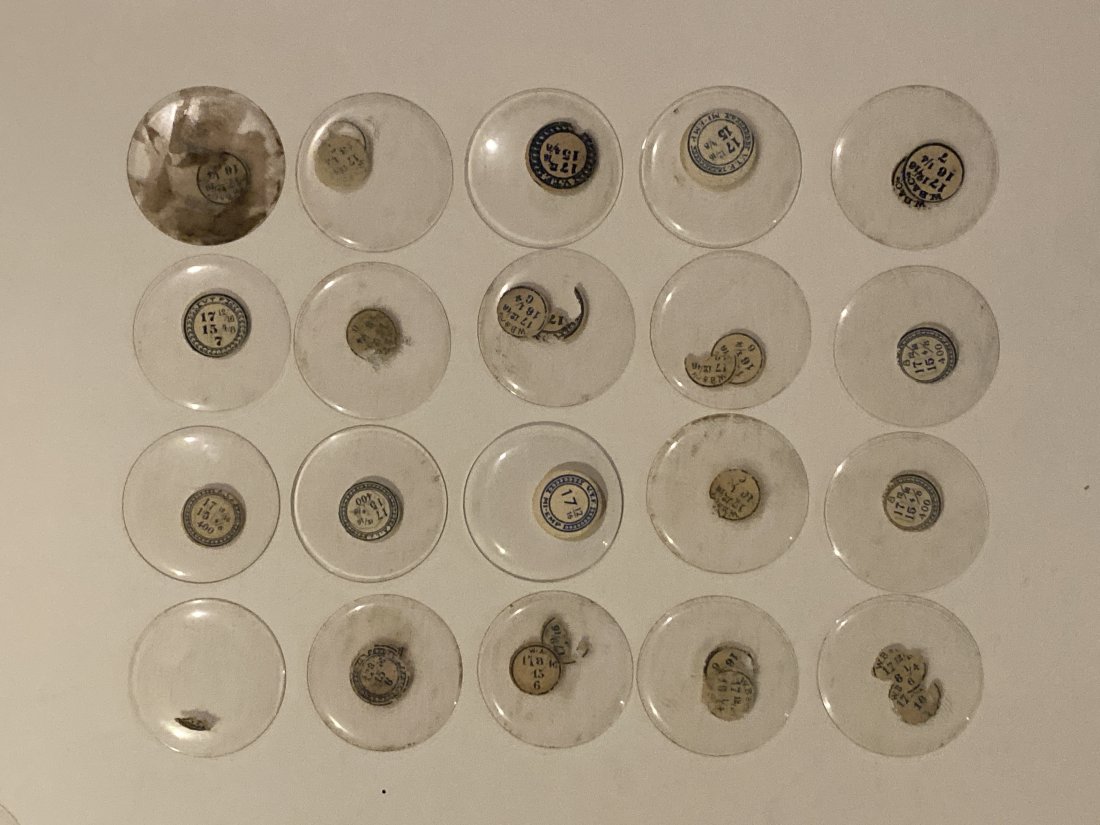 Antique Pocket Watch Replacement Crystals (12): Free of chips and scratches. Please see pics for size