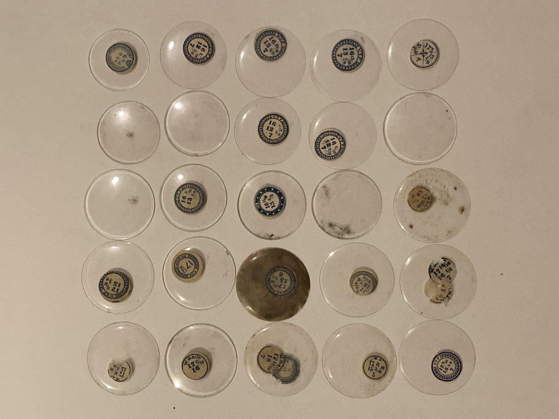 Antique Pocket Watch Replacement Crystals (25): Free of chips and scratches. Please see pics for size