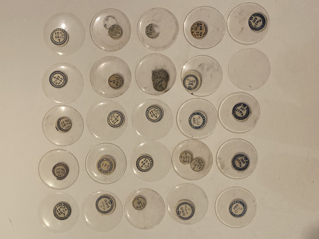 Antique Pocket Watch Replacement Crystals (25): Free of chips and scratches. Please see pics for size