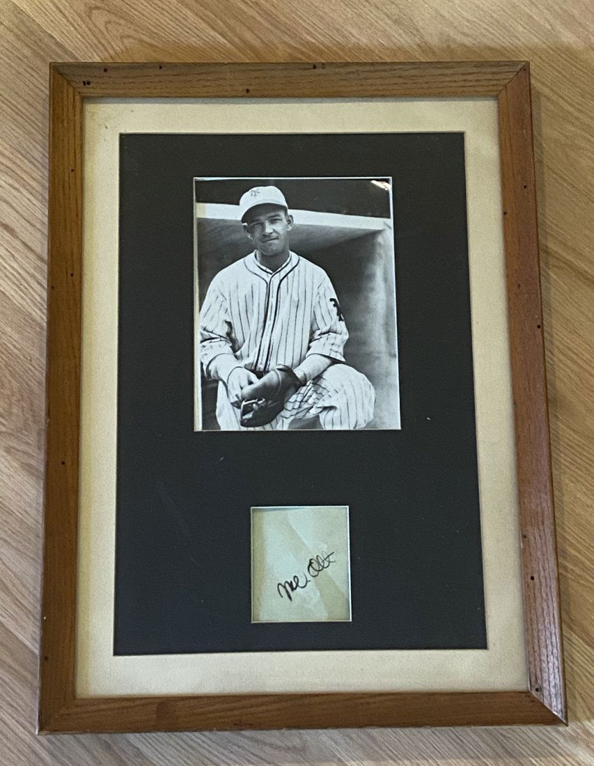 Mel Ott autograph & photo (1 of 2)