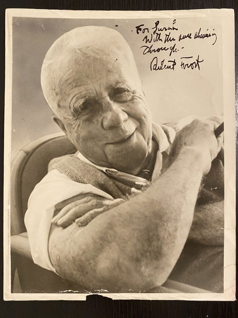 Robert Frost Hand Signed Autograph Inscribed Photo (1 of 1)