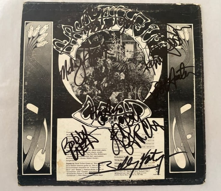 Grateful Dead Autographed American Beauty Album (1 of 6)